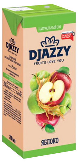 Сок Djazzy яблоко 0,2л