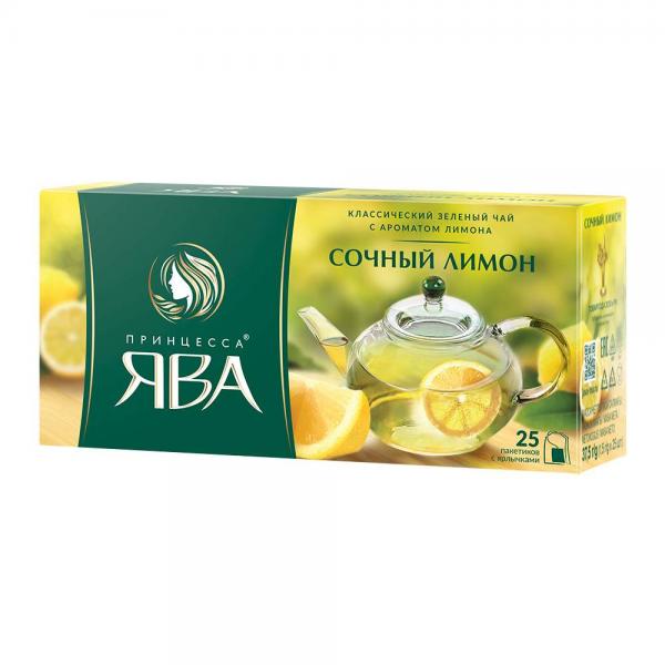Чай Принцесса Ява Сочный Лимон 25*1,5г