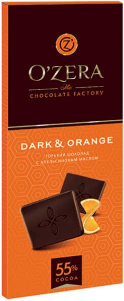Шоколад O'Zera Dark&Orange 55% 90г