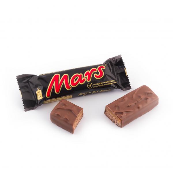 Шоколадный батончик 50г Mars